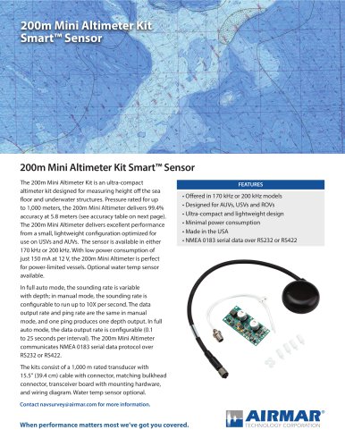 200m Mini Altimeter Kit Smart™ Sensor