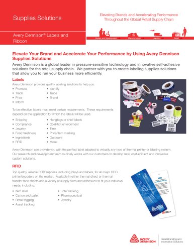 Avery Dennison® Labels and Ribbon