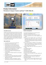 Charpy testing pendulum impact tester LabTest CHK 450J-IA