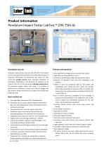 Charpy testing pendulum impact tester LabTest CHK 750J-IA