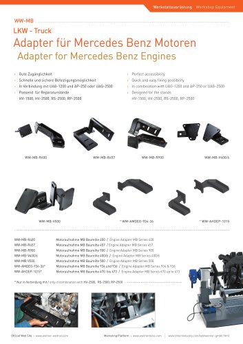 Adapter for Mercedes Benz Engines