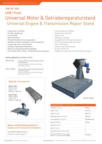 Universal Engine & Transmission Repair Stand - 7