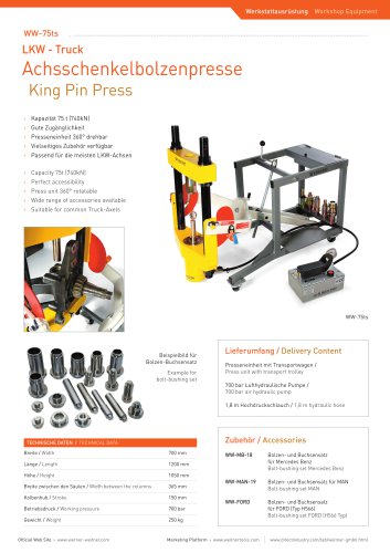 ww-75ts King Pin Press