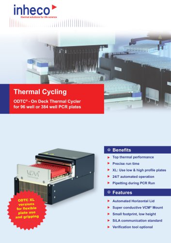 Thermal Cycling ODTC® - On Deck Thermal Cycler for 96 well or 384 well PCR plates