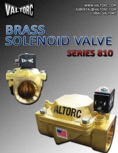 Series 810 Brass Solenoid Valves (1/4" - 1/2")