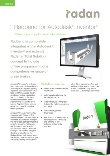 RADAN Radbend for Inventor