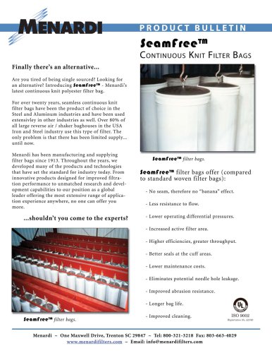 SeamFree Continuous Knit Filter Bags