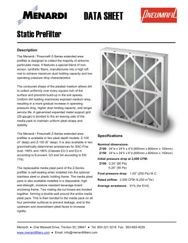 Static PreFilter