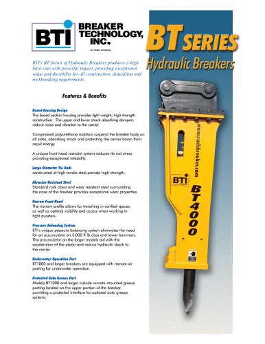 TB series Hydraulic Breakers