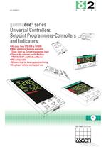 Gammadue Series - Universal Controllers, Programmable Setpoint-Controllers