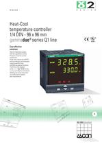 Heat-Cool temperature controller 1/4 DIN - 96 x 96 mm