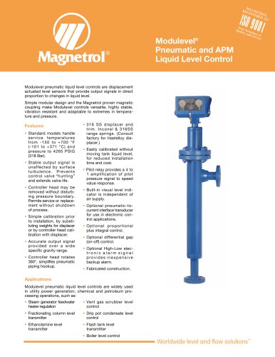 APM Pneumatic Modulevel®