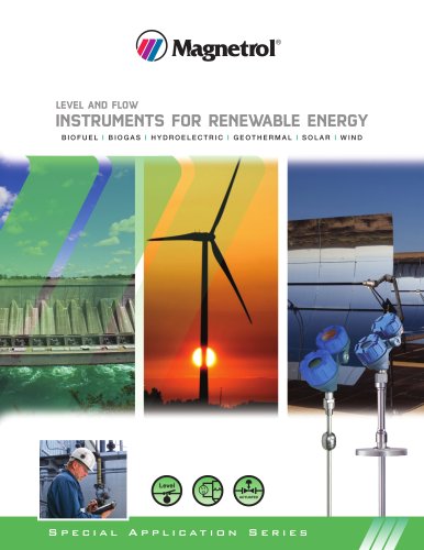 Level and Flow Instruments for Renewable Energy