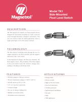 Model TK1 Side-Mounted Float Level Switch