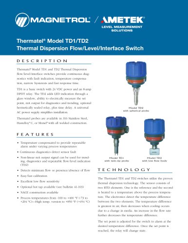 Thermatel® TD1/TD2