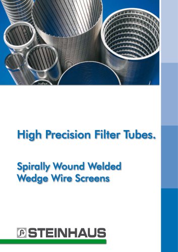 High Precision Filter Tubes