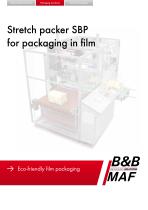 Stretch packer SBP for packaging in film