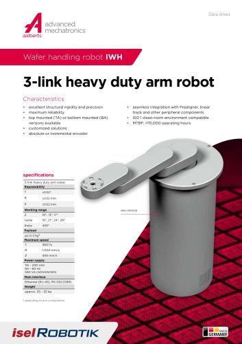 3-link heavy duty arm robot 