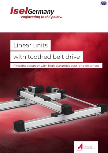 Linear units with toothed belt drive