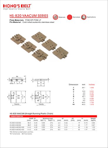 HS-820 VAACUM SERIES