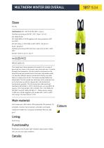MULTINORM WINTER BIB OVERALL 18171534