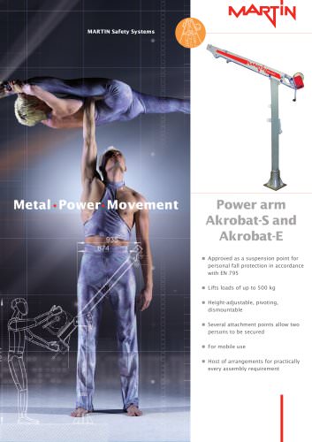 Power arm Akrobat-S and Akrobat-E