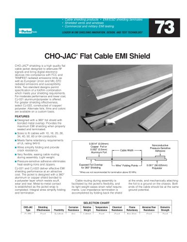 CHO-JAC® Flat Cable EMI Shield