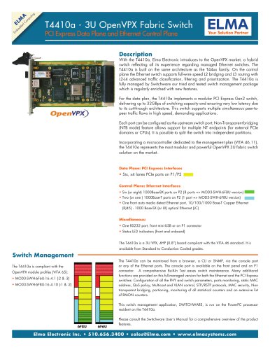 3U OpenVPX Hybrid Switch - T4410a