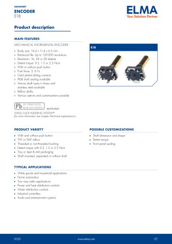 E18 Encoder_Datasheet_E