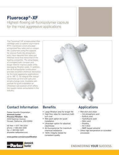 Fluorocap-XF Filter Capsules