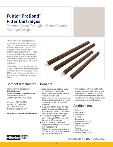 Fulflo ProBond Filter Cartridges