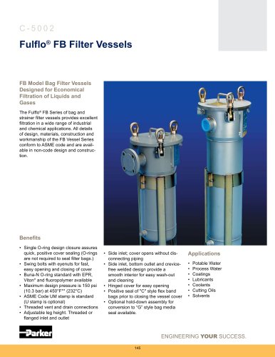 Housings - Fulflo FB Filter Vessels