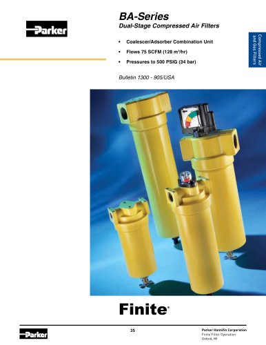 BA-Series Dual-Stage Compressed Air Filters