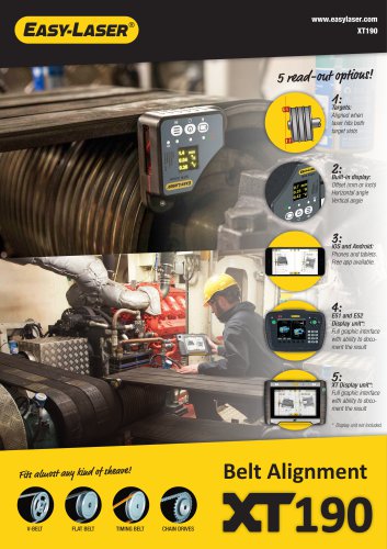 Easy-Laser XT190 Belt alignment