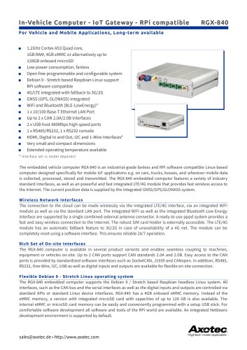 In-Vehicle Linux Computer - Telematics Box