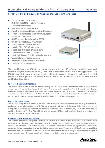 LTE/4G/3G Fanless Embedded Computer