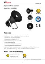 ATEX certified explosion proof speaker KNLB-EX5