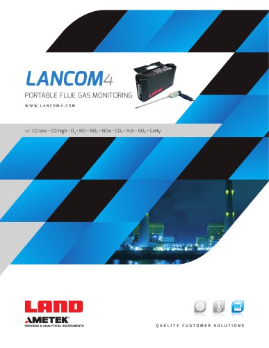 Lancom 4 portable flue gas analyser