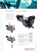 FPL10 QCC Mixing Head: two components high pressure mixing head designed for the quick change of a third component