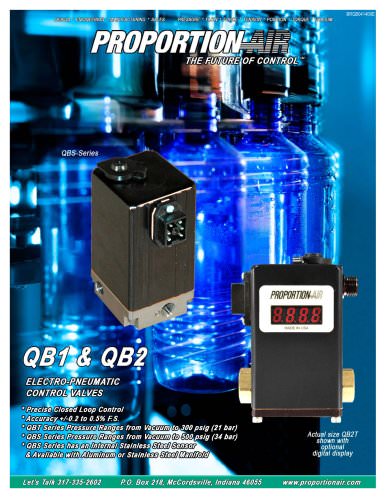  ELECTRO PNEUMATIC CONTROL VALVES