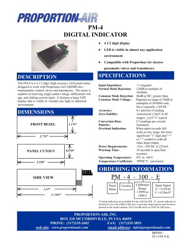 PM-4 DIGITAL INDICATOR