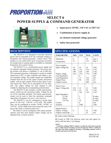 SELECT 6 POWER SUPPLY