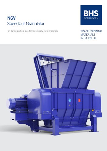 NGV SpeedCut Granulator