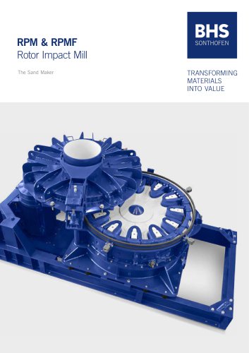 RPM & RPMF Rotor Impact Mill