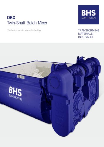 Twin-shaft batch mixer