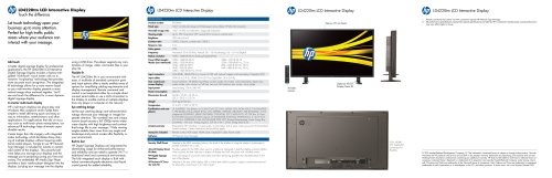 LD4220tm LCD Interactive Display