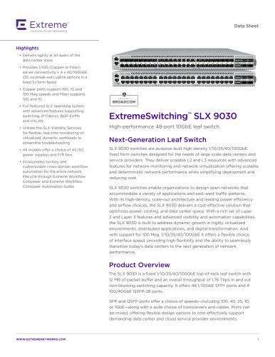 ExtremeSwitching™ SLX 9030