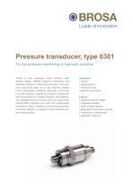 Pressure transducer Type 0301