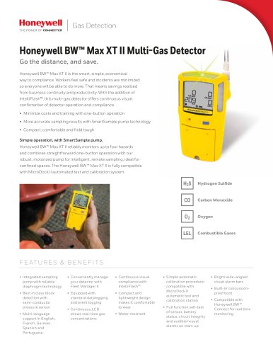 Honeywell BW™ Max XT ll