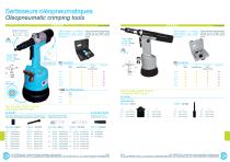 Oleopneumatic crimping tools